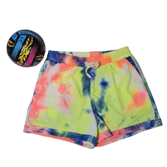 Tie Dye Beach Shorts Womens Sizes S/M and L/XL - Picture 1 of 4